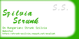 szilvia strunk business card